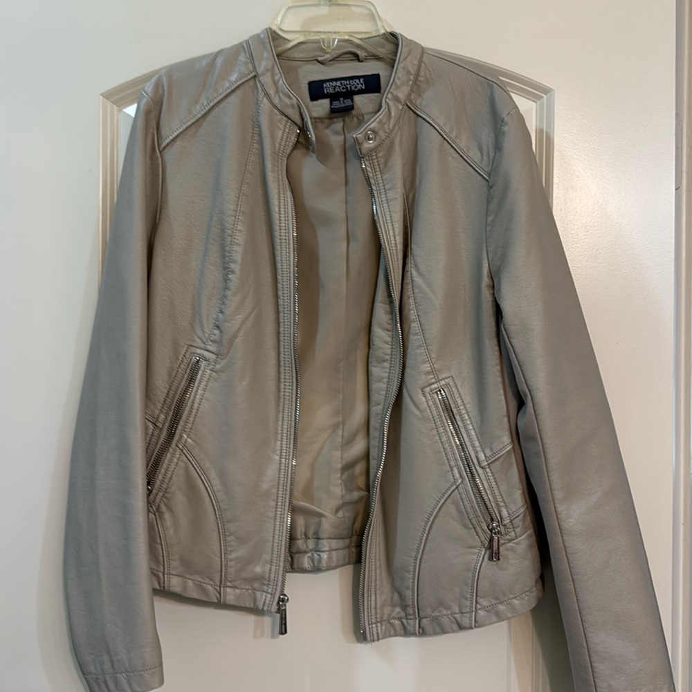 Adorable Vegan leather Kenneth Cole jacket